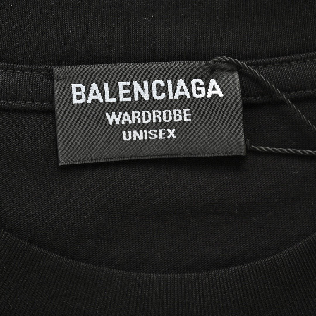 Camiseta negra Balenciaga 1917