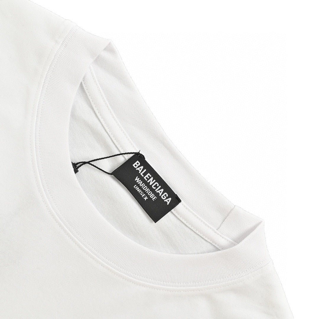 Balenciaga 1917 T-shirt - White Unisex Streetwear Limited Edition - This Balenciaga t-shirt features a bold 'Balenciaga 1917' graphic on the front. The shirt is