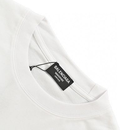Balenciaga 1917 T-shirt - White Unisex Streetwear Limited Edition - This Balenciaga t-shirt features a bold 'Balenciaga 1917' graphic on the front. The shirt is