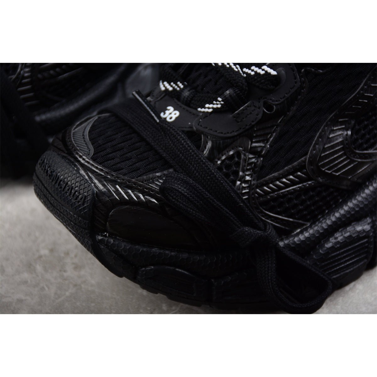 BALENCIAGA 3 - L Mule - All - Black Unisex Streetwear Limited Edition - Introducing the BALENCIAGA 3XL Mule x All Black, a bold fusion of style and comfort.