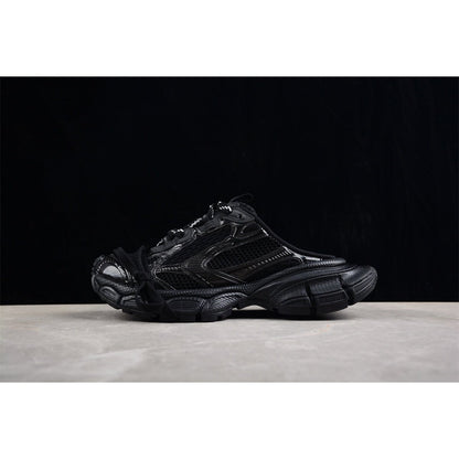 BALENCIAGA 3 - L Mule - All - Black Unisex Streetwear Limited Edition - Introducing the BALENCIAGA 3XL Mule x All Black, a bold fusion of style and comfort.