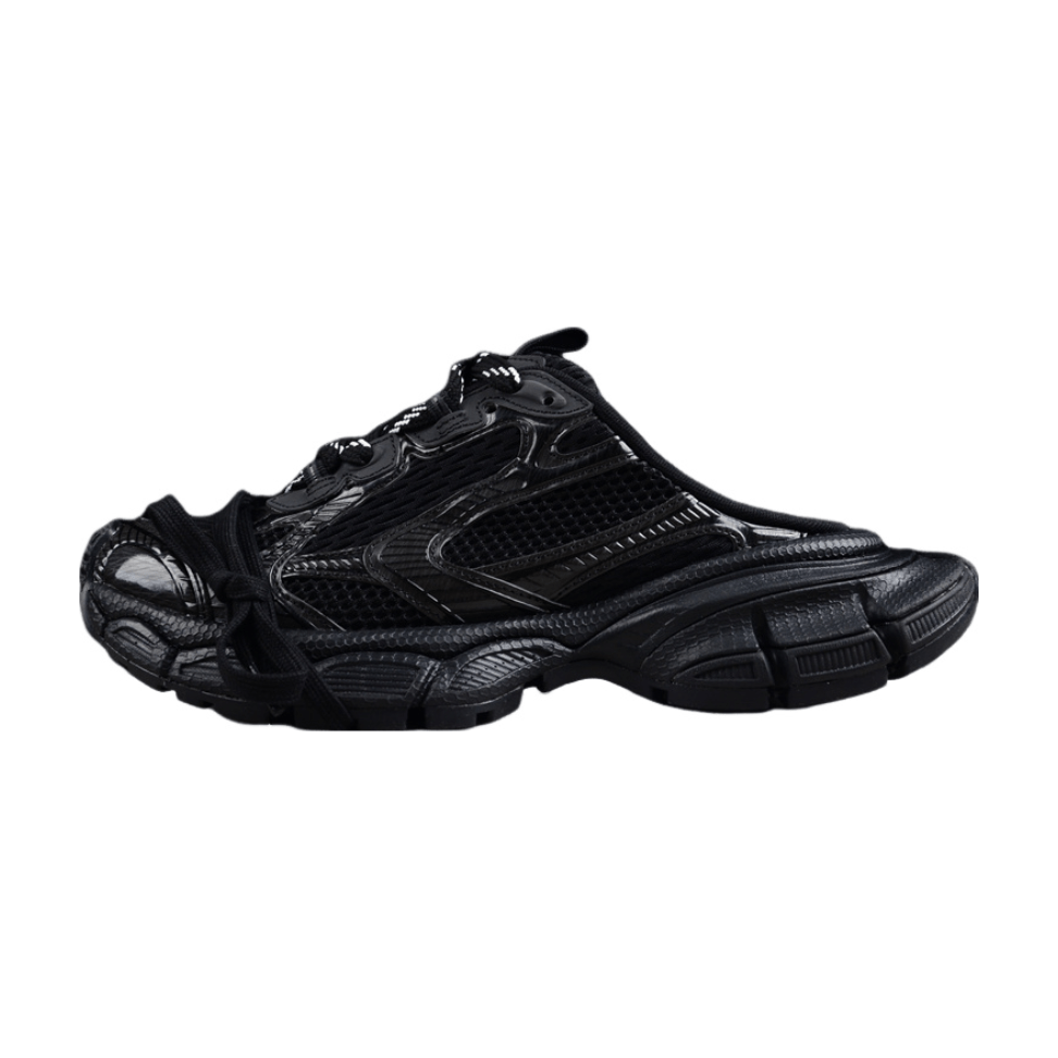 BALENCIAGA 3 - L Mule - All - Black Unisex Streetwear Limited Edition - Introducing the BALENCIAGA 3XL Mule x All Black, a bold fusion of style and comfort.