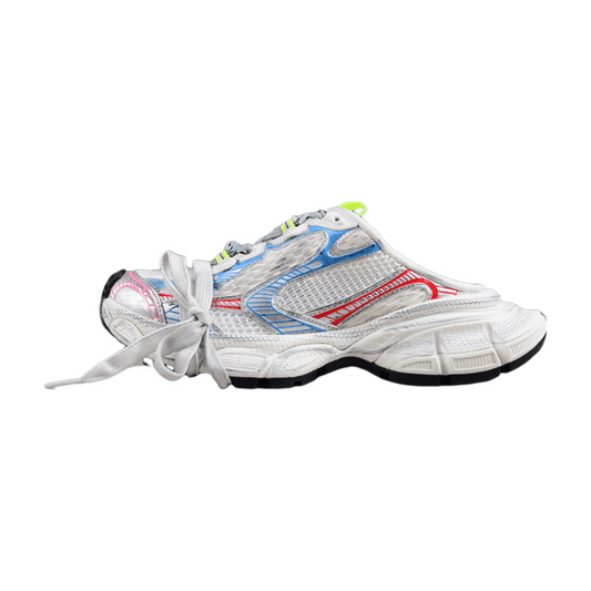 BALENCIAGA 3 - L Mule - Beige Blue - Red Unisex Streetwear Limited Edition - Introducing the BALENCIAGA 3XL Mule x Beige Blue Red, a striking combination of contemporary design