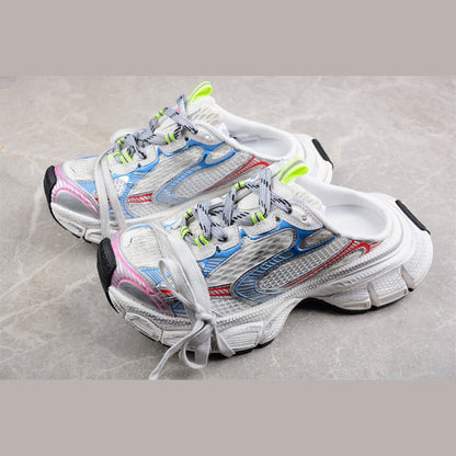 BALENCIAGA 3 - L Mule - Beige Blue - Red Unisex Streetwear Limited Edition - Introducing the BALENCIAGA 3XL Mule x Beige Blue Red, a striking combination of contemporary design