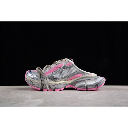 BALENCIAGA 3 - L Mule - Grey - Pink Unisex Streetwear Limited Edition - Introducing the BALENCIAGA 3XL Mule x Grey Pink, a perfect blend of luxury and modern