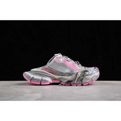 BALENCIAGA 3 - L Mule - Grey - Pink Unisex Streetwear Limited Edition - Introducing the BALENCIAGA 3XL Mule x Grey Pink, a perfect blend of luxury and modern