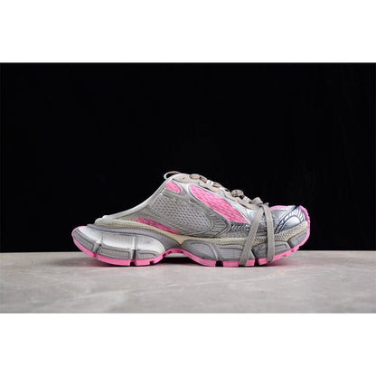 BALENCIAGA 3 - L Mule - Grey - Pink Unisex Streetwear Limited Edition - Introducing the BALENCIAGA 3XL Mule x Grey Pink, a perfect blend of luxury and modern