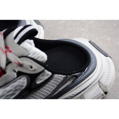 BALENCIAGA 3 - L Mule - Grey - Red Unisex Streetwear Limited Edition - The Balenciaga 3XL Mule x Grey Red is a bold fusion of contemporary style and