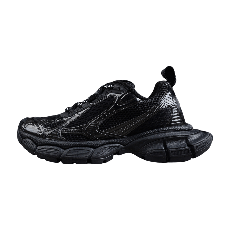 BALENCIAGA 3 - L - All Sneakers - Black Unisex Streetwear Limited Edition - Introducing the BALENCIAGA 3XL x All Black, the epitome of sleek, modern design and luxurious