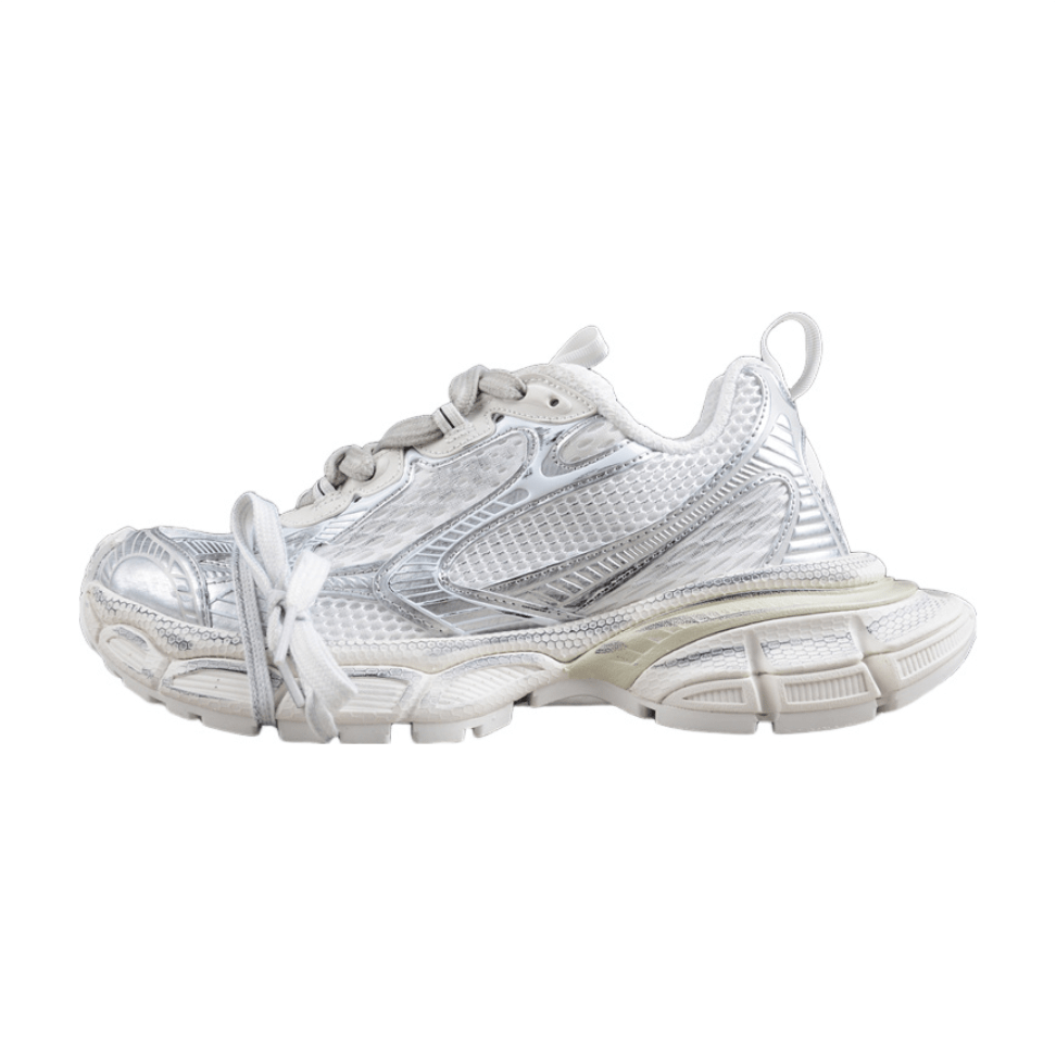 BALENCIAGA 3 - L - All Sneakers - White Unisex Streetwear Limited Edition - Introducing the BALENCIAGA 3XL x All White, a striking blend of avant-garde design and supreme