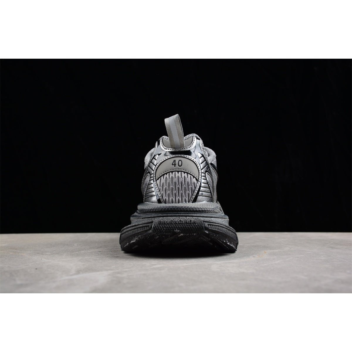 BALENCIAGA 3 - L - Bal Grey Sneakers - Black Unisex Streetwear Limited Edition - Introducing the BALENCIAGA 3XL x Bal Grey Black, a sophisticated blend of modern design and