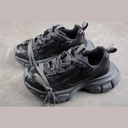 BALENCIAGA 3 - L - Bal Worn Out Sneakers - Grey Unisex Streetwear Limited Edition - Introducing the BALENCIAGA 3XL x Bal Grey Worn Out sneakers, a masterful blend of edgy