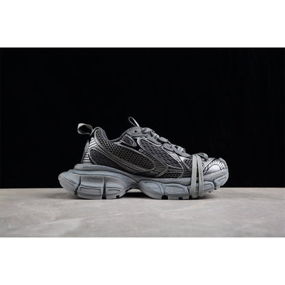 BALENCIAGA 3 - L - Bal Worn Out Sneakers - Grey Unisex Streetwear Limited Edition - Introducing the BALENCIAGA 3XL x Bal Grey Worn Out sneakers, a masterful blend of edgy