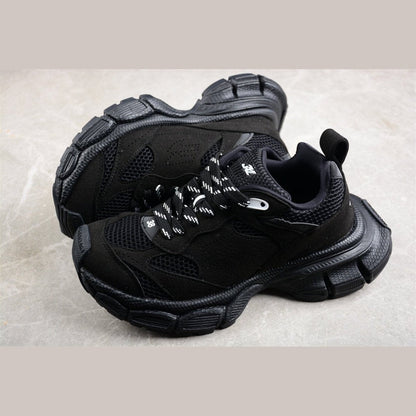 BALENCIAGA 3 - L - Sneakers - Black Unisex Streetwear Limited Edition - The Balenciaga 3XL x Black sneakers exude a sleek, monochromatic elegance, making them a versatile