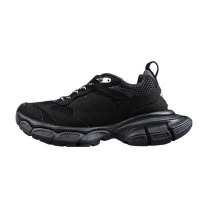 BALENCIAGA 3 - L - Sneakers - Black Unisex Streetwear Limited Edition - The Balenciaga 3XL x Black sneakers exude a sleek, monochromatic elegance, making them a versatile