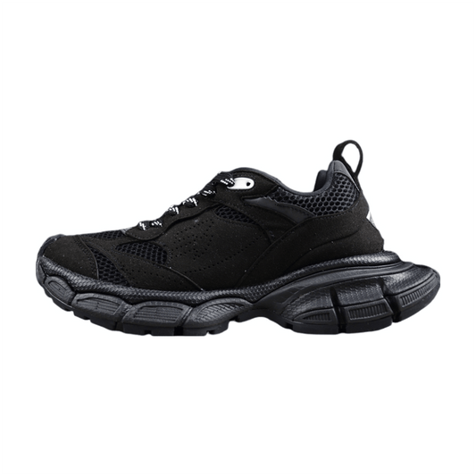 BALENCIAGA 3 - L - Sneakers - Black Unisex Streetwear Limited Edition - The Balenciaga 3XL x Black sneakers exude a sleek, monochromatic elegance, making them a versatile