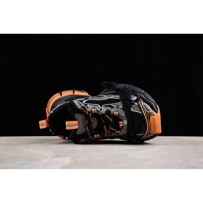 BALENCIAGA 3 - L - Orange Grey Sneakers - Black Unisex Streetwear Limited Edition - Introducing the BALENCIAGA 3XL x Black Orange Grey, a striking fusion of bold design and