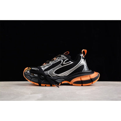 BALENCIAGA 3 - L - Orange Grey Sneakers - Black Unisex Streetwear Limited Edition - Introducing the BALENCIAGA 3XL x Black Orange Grey, a striking fusion of bold design and