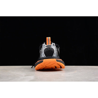 BALENCIAGA 3 - L - Orange Grey Sneakers - Black Unisex Streetwear Limited Edition - Introducing the BALENCIAGA 3XL x Black Orange Grey, a striking fusion of bold design and