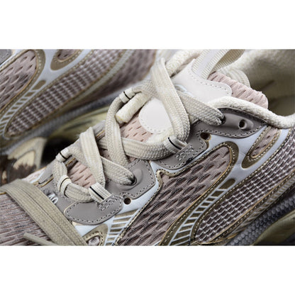 BALENCIAGA 3 - L - Champagne Graffiti Sneakers - Red Unisex Streetwear Limited Edition - Introducing the BALENCIAGA 3XL in Champagne Graffiti, a striking blend of luxury and street art.