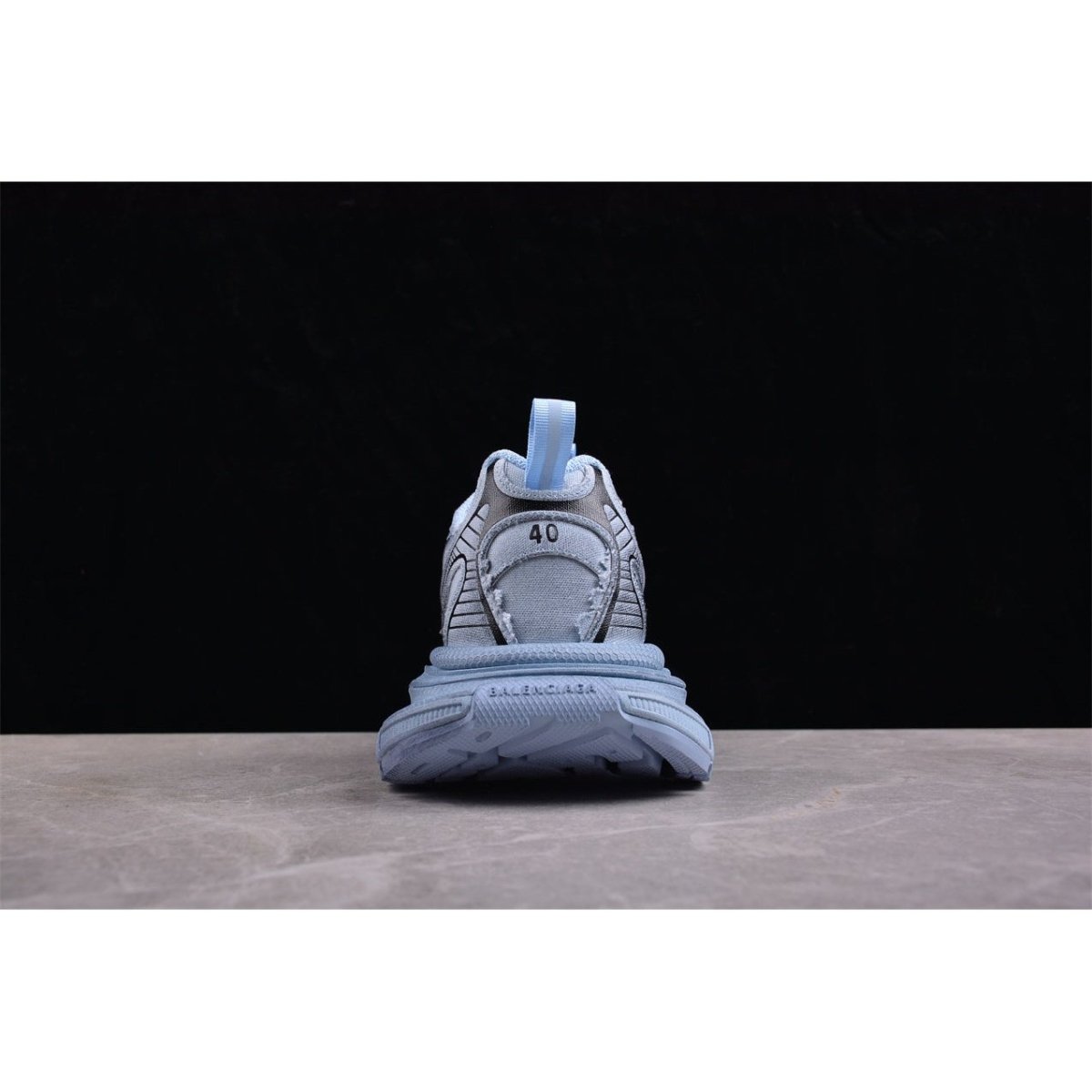 BALENCIAGA 3 - L - Cyan Sneakers - Blue Unisex Streetwear Limited Edition - Introducing the BALENCIAGA 3XL in Cyan Blue, a bold fusion of luxury and streetwear. This
