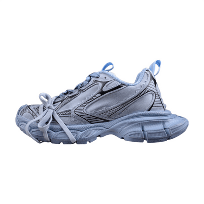 BALENCIAGA 3 - L - Cyan Sneakers - Blue Unisex Streetwear Limited Edition - Introducing the BALENCIAGA 3XL in Cyan Blue, a bold fusion of luxury and streetwear. This