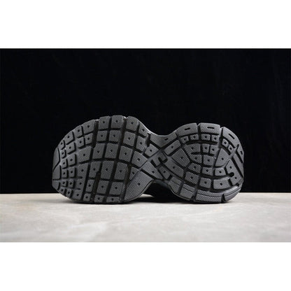 BALENCIAGA 3 - L - Dark Sneakers - Grey Unisex Streetwear Limited Edition - The BALENCIAGA 3XL x Dark Grey sneakers epitomize bold luxury with a monochromatic, understated design.
