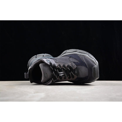 BALENCIAGA 3 - L - Dark Sneakers - Grey Unisex Streetwear Limited Edition - The BALENCIAGA 3XL x Dark Grey sneakers epitomize bold luxury with a monochromatic, understated design.