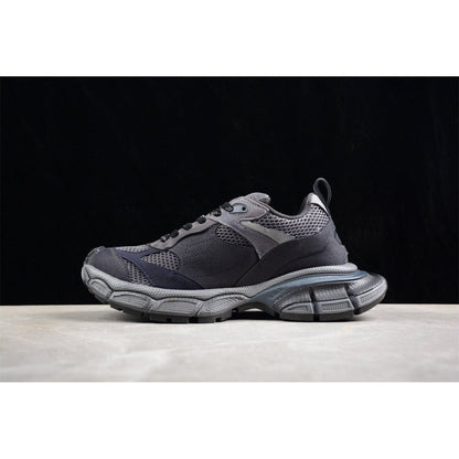 BALENCIAGA 3 - L - Dark Sneakers - Grey Unisex Streetwear Limited Edition - The BALENCIAGA 3XL x Dark Grey sneakers epitomize bold luxury with a monochromatic, understated design.