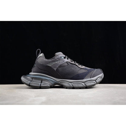 BALENCIAGA 3 - L - Dark Sneakers - Grey Unisex Streetwear Limited Edition - The BALENCIAGA 3XL x Dark Grey sneakers epitomize bold luxury with a monochromatic, understated design.