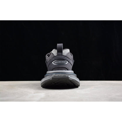 BALENCIAGA 3 - L - Dark Sneakers - Grey Unisex Streetwear Limited Edition - The BALENCIAGA 3XL x Dark Grey sneakers epitomize bold luxury with a monochromatic, understated design.