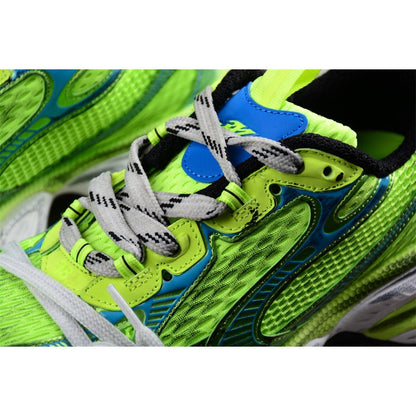 BALENCIAGA 3 - L - Fluo Yellow Sneakers - Blue Unisex Streetwear Limited Edition - Introducing the BALENCIAGA 3XL x Fluo Yellow Blue, a bold fusion of cutting-edge design and