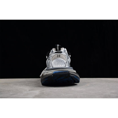 BALENCIAGA 3 - L - Gray Blue-graffiti Sneakers Unisex Streetwear Limited Edition - Introducing the BALENCIAGA 3XL in Gray Blue-Graffiti, a bold fusion of urban art and high