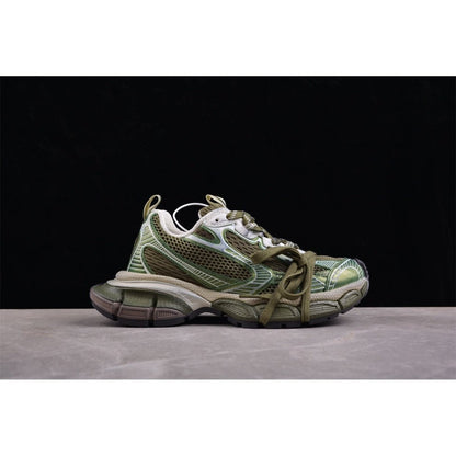 BALENCIAGA 3 - L - Olive Sneakers - Green Unisex Streetwear Limited Edition - Introducing the BALENCIAGA 3XL x Olive Green, a striking blend of modern design and luxurious