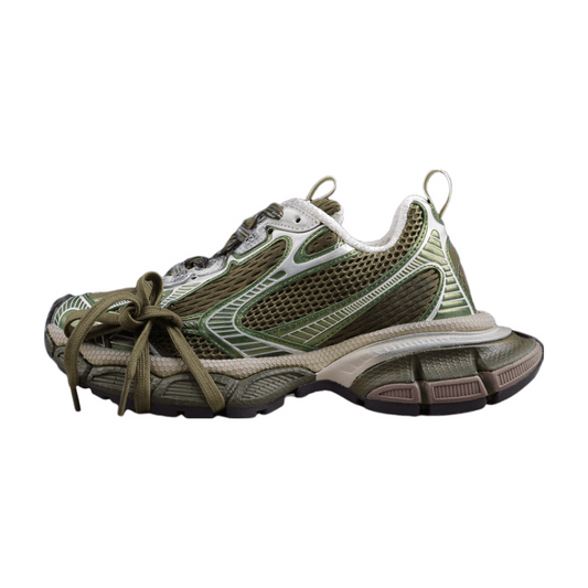 BALENCIAGA 3 - L - Olive Sneakers - Green Unisex Streetwear Limited Edition - Introducing the BALENCIAGA 3XL x Olive Green, a striking blend of modern design and luxurious