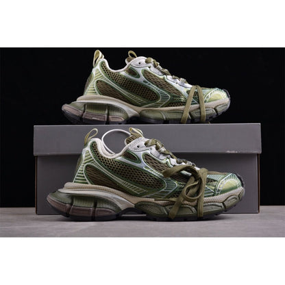 BALENCIAGA 3 - L - Olive Sneakers - Green Unisex Streetwear Limited Edition - Introducing the BALENCIAGA 3XL x Olive Green, a striking blend of modern design and luxurious
