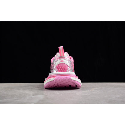 BALENCIAGA 3 - L - Silver Sneakers - Pink Unisex Streetwear Limited Edition - The BALENCIAGA 3XL x Pink Silver sneakers are a stunning expression of contemporary fashion, blending