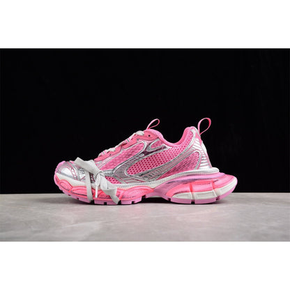 BALENCIAGA 3 - L - Silver Sneakers - Pink Unisex Streetwear Limited Edition - The BALENCIAGA 3XL x Pink Silver sneakers are a stunning expression of contemporary fashion, blending