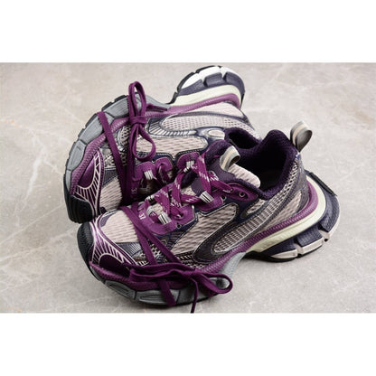 BALENCIAGA 3 - L - Grey Sneakers - Purple Unisex Streetwear Limited Edition - Introducing the BALENCIAGA 3XL x Purple Grey, a stunning blend of contemporary design and luxurious