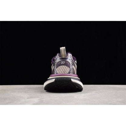 BALENCIAGA 3 - L - Grey Sneakers - Purple Unisex Streetwear Limited Edition - Introducing the BALENCIAGA 3XL x Purple Grey, a stunning blend of contemporary design and luxurious
