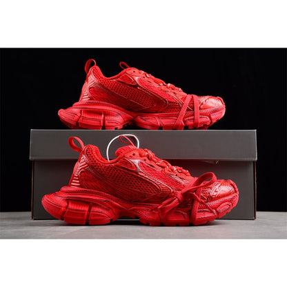 BALENCIAGA 3 - L - Sneakers - Red Unisex Streetwear Limited Edition - The BALENCIAGA 3XL x Red sneakers embody a bold and energetic spirit, crafted to make