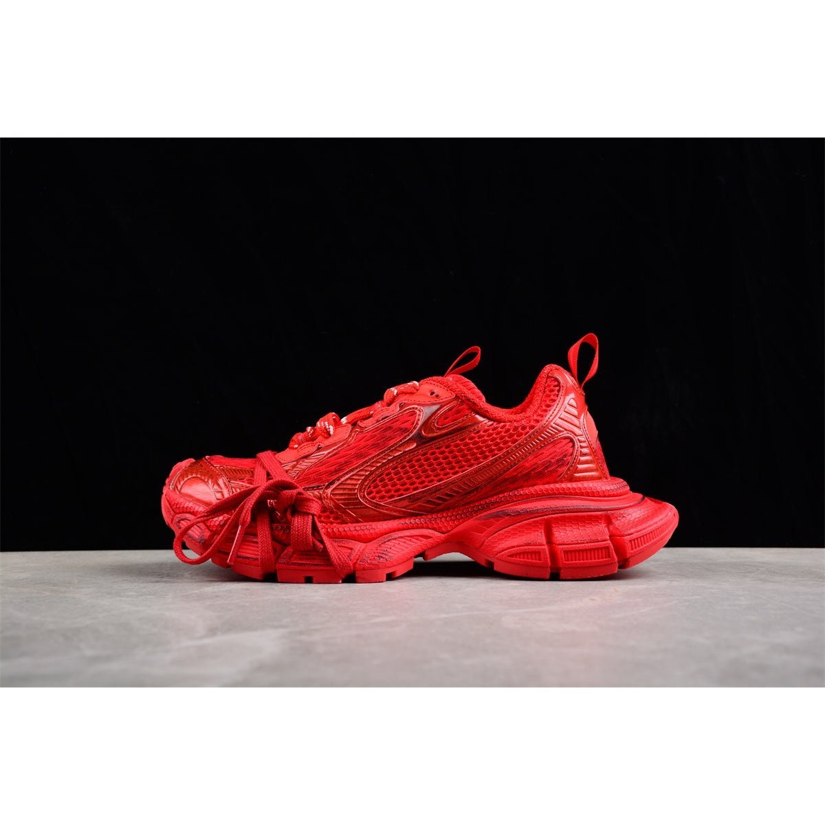 BALENCIAGA 3 - L - Sneakers - Red Unisex Streetwear Limited Edition - The BALENCIAGA 3XL x Red sneakers embody a bold and energetic spirit, crafted to make