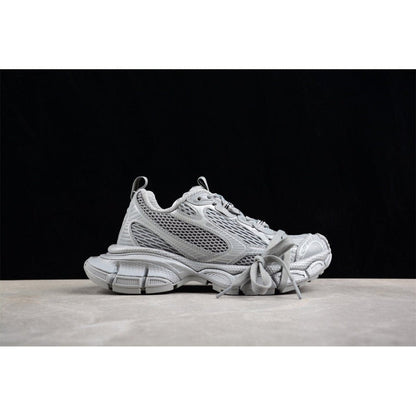 BALENCIAGA 3 - L - Reflective Sneakers - Grey Unisex Streetwear Limited Edition - The Balenciaga 3XL x Reflective Grey sneakers are a captivating addition to any cutting-edge wardrobe,