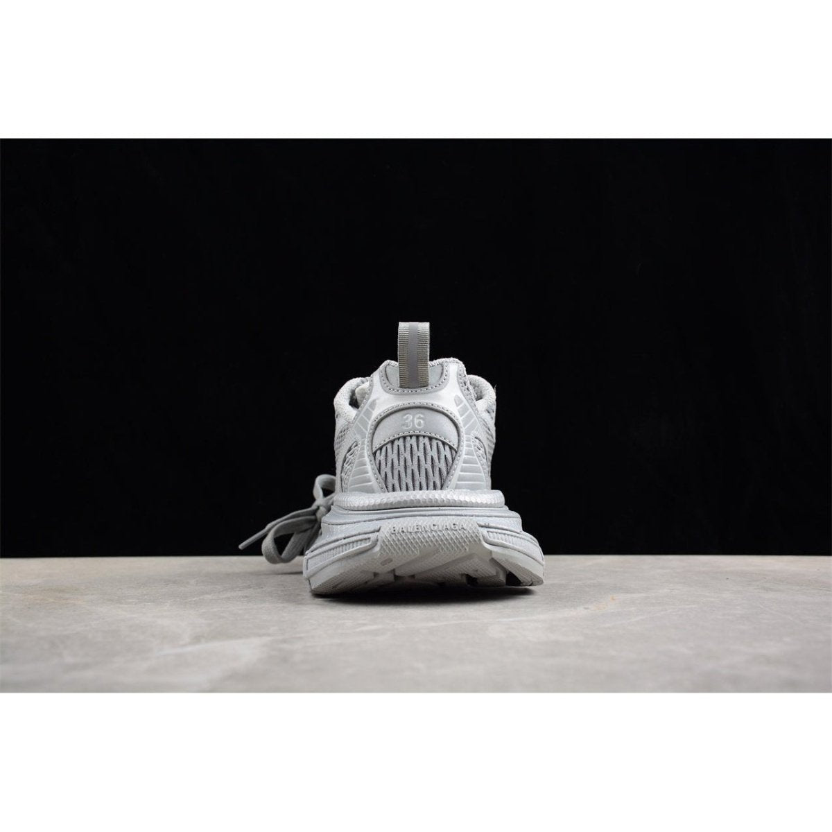 BALENCIAGA 3 - L - Reflective Sneakers - Grey Unisex Streetwear Limited Edition - The Balenciaga 3XL x Reflective Grey sneakers are a captivating addition to any cutting-edge wardrobe,