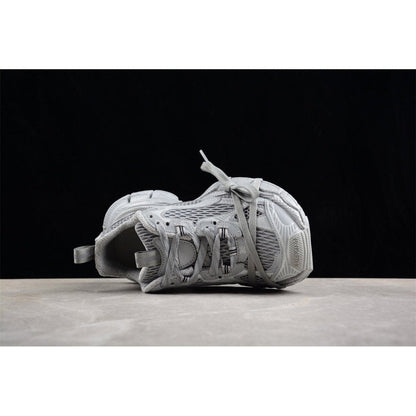 BALENCIAGA 3 - L - Reflective Sneakers - Grey Unisex Streetwear Limited Edition - The Balenciaga 3XL x Reflective Grey sneakers are a captivating addition to any cutting-edge wardrobe,
