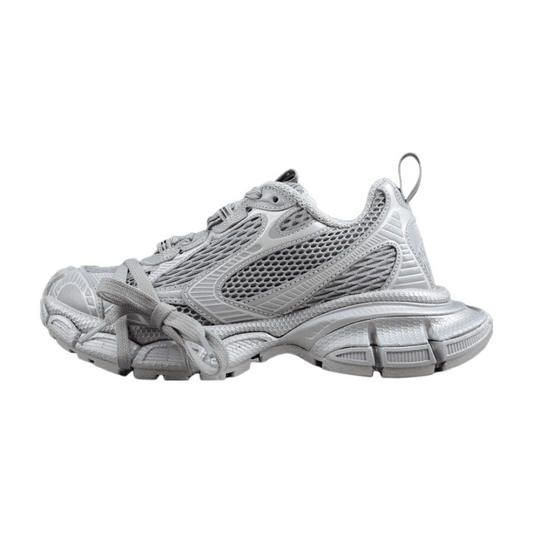 BALENCIAGA 3 - L - Reflective Sneakers - Grey Unisex Streetwear Limited Edition - The Balenciaga 3XL x Reflective Grey sneakers are a captivating addition to any cutting-edge wardrobe,