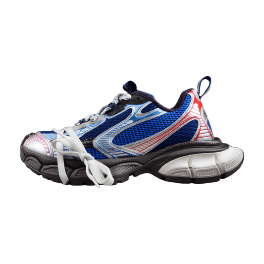 BALENCIAGA 3 - L - Royal Sneakers - Grey Unisex Streetwear Limited Edition - The BALENCIAGA 3XL x Royal Grey sneakers present a sophisticated fusion of sporty design and