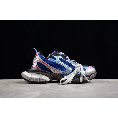 BALENCIAGA 3 - L - Royal Sneakers - Grey Unisex Streetwear Limited Edition - The BALENCIAGA 3XL x Royal Grey sneakers present a sophisticated fusion of sporty design and