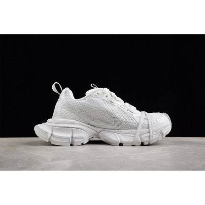 BALENCIAGA 3 - L - Snow Sneakers - White Unisex Streetwear Limited Edition - Introducing the BALENCIAGA 3XL x Snow White, the epitome of luxury and contemporary style. These