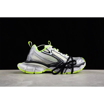 BALENCIAGA 3 - L - White Fluo Yellow Sneakers - Black Unisex Streetwear Limited Edition - Introducing the BALENCIAGA 3XL x White Black Fluo Yellow, a dynamic fusion of modern design